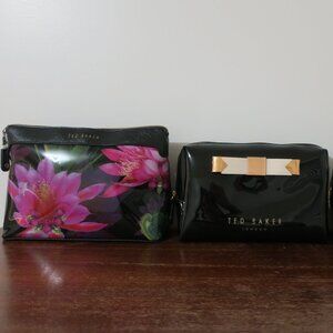 Ted Baker 3 Pc hard plastic cosmetic bags
